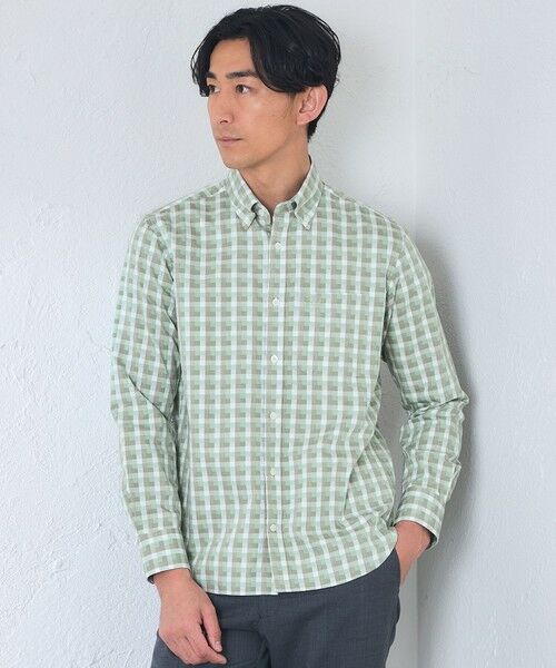 BAKER STREET / ベイカー・ストリート シャツ・ブラウス | （グリーン1）