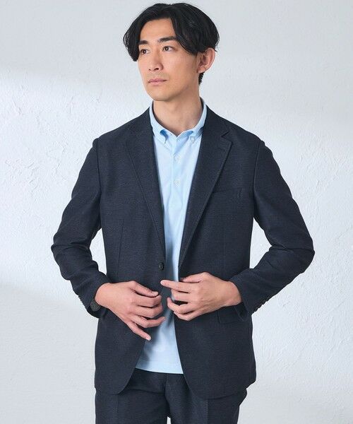 BAKER STREET / ベイカー・ストリート その他アウター | 【セットアップ対応可能】【ウォッシャブル】KARAMIコットンミックスジャケット(2L・3Lあり)（ネイビー2）