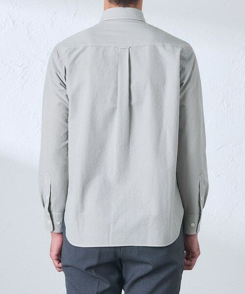 BAKER STREET / ベイカー・ストリート シャツ・ブラウス | BEYON TECH(R) 綿混DotAirサッカーシャツ | 詳細5