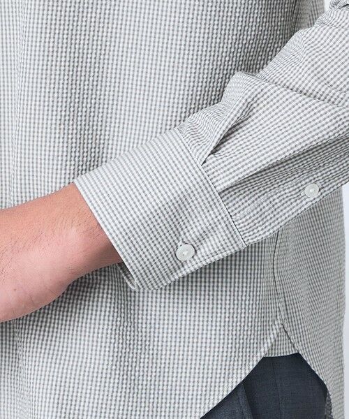 BAKER STREET / ベイカー・ストリート シャツ・ブラウス | BEYON TECH(R) 綿混DotAirサッカーシャツ | 詳細7