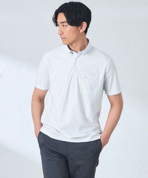 BAKER STREET / ベイカー・ストリート カットソー | BEYONTECH(R) バーズアイドレスポロシャツ（ライトグレー）