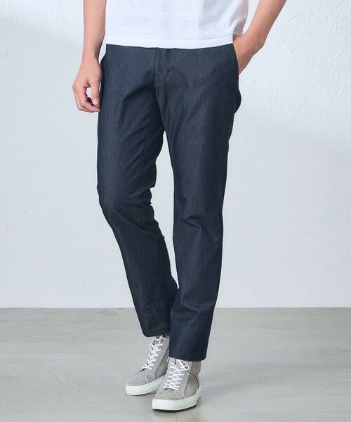 BAKER STREET / ベイカー・ストリート その他パンツ | 【ウォッシャブル】ハイブリッドCoolMotionツイルトラウザース（ネイビー1）