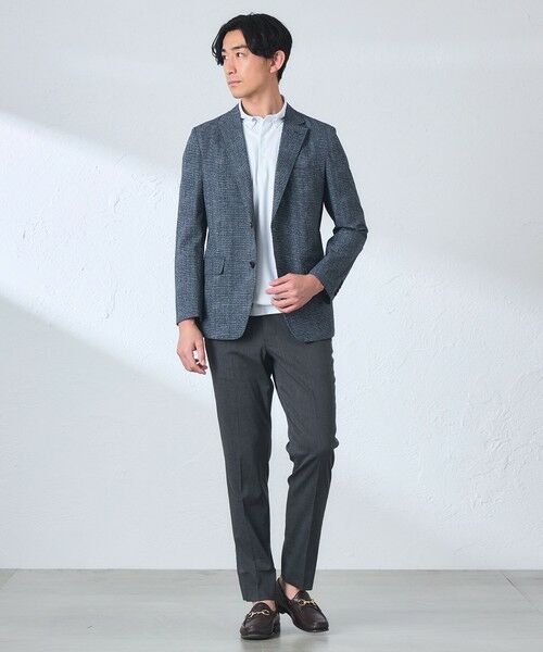 BAKER STREET / ベイカー・ストリート その他アウター | 【ウォッシャブル】ギンガムオーバープリントサッカージャケット | 詳細3