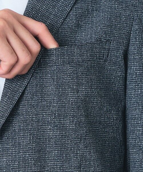 BAKER STREET / ベイカー・ストリート その他アウター | 【ウォッシャブル】ギンガムオーバープリントサッカージャケット | 詳細7