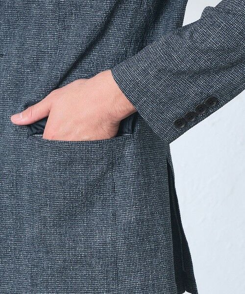 BAKER STREET / ベイカー・ストリート その他アウター | 【ウォッシャブル】ギンガムオーバープリントサッカージャケット | 詳細8