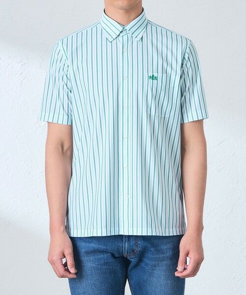 BAKER STREET / ベイカー・ストリート シャツ・ブラウス | BEYONTECH(R) オルタネートストライププリントジャージーシャツ | 詳細3