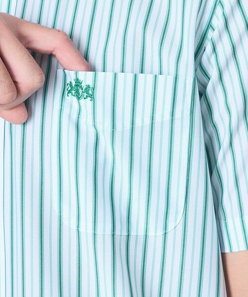 BAKER STREET / ベイカー・ストリート シャツ・ブラウス | BEYONTECH(R) オルタネートストライププリントジャージーシャツ | 詳細7