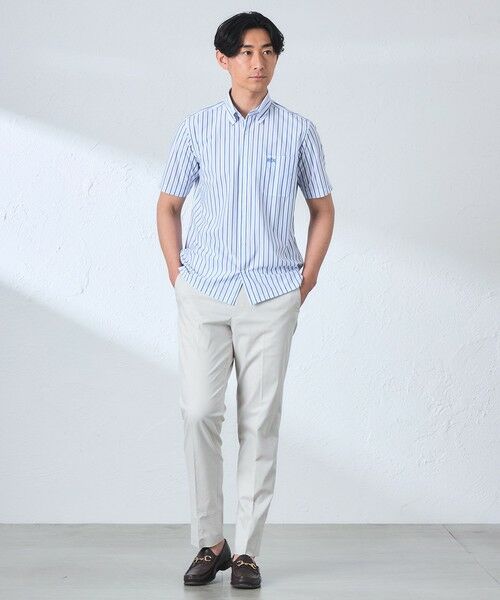 BAKER STREET / ベイカー・ストリート シャツ・ブラウス | BEYONTECH(R) オルタネートストライププリントジャージーシャツ | 詳細1