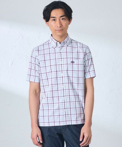 BAKER STREET / ベイカー・ストリート シャツ・ブラウス | マドラスチェックシャツ（パープル2）