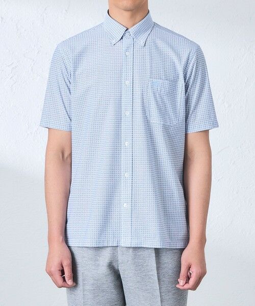 BAKER STREET / ベイカー・ストリート シャツ・ブラウス | BEYONTECH(R) フラワー小紋プリントジャージーシャツ | 詳細3