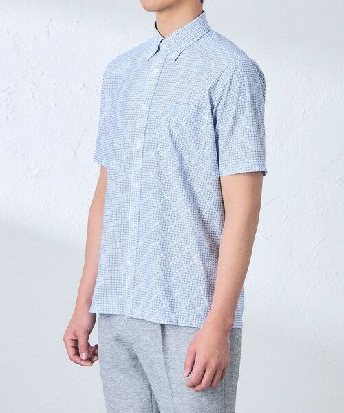 BAKER STREET / ベイカー・ストリート シャツ・ブラウス | BEYONTECH(R) フラワー小紋プリントジャージーシャツ | 詳細4