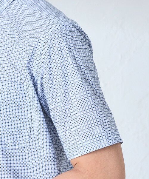 BAKER STREET / ベイカー・ストリート シャツ・ブラウス | BEYONTECH(R) フラワー小紋プリントジャージーシャツ | 詳細6