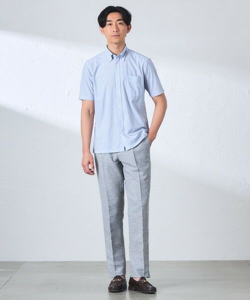 BAKER STREET / ベイカー・ストリート シャツ・ブラウス | BEYONTECH(R) フラワー小紋プリントジャージーシャツ | 詳細1