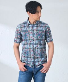 BAKER STREET / ベイカー・ストリート シャツ・ブラウス | タータン×フラワープリントシャツ