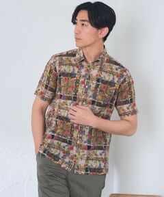 BAKER STREET / ベイカー・ストリート シャツ・ブラウス | タータン×フラワープリントシャツ