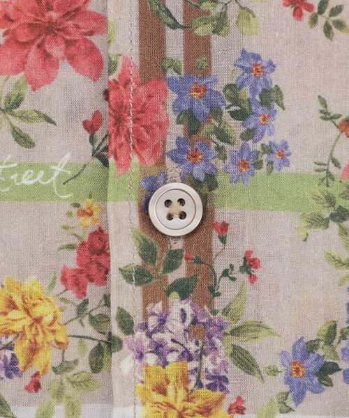 BAKER STREET / ベイカー・ストリート シャツ・ブラウス | タータン×フラワープリントシャツ | 詳細10