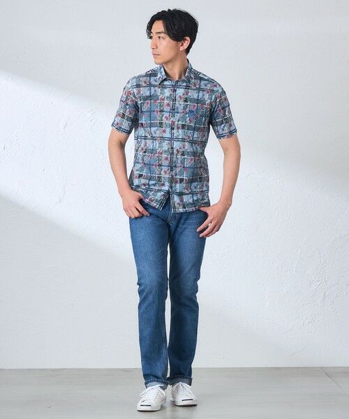 BAKER STREET / ベイカー・ストリート シャツ・ブラウス | タータン×フラワープリントシャツ | 詳細1