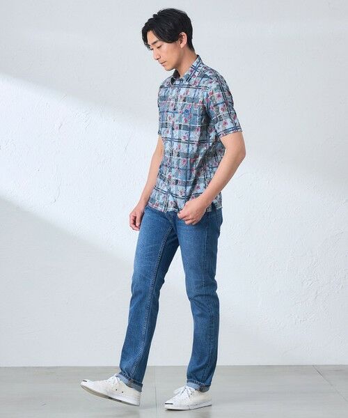 BAKER STREET / ベイカー・ストリート シャツ・ブラウス | タータン×フラワープリントシャツ | 詳細2