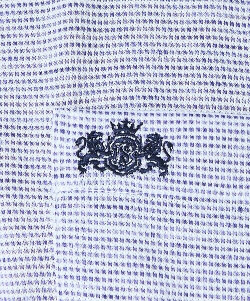 BAKER STREET / ベイカー・ストリート カットソー | 麻混ドットポロシャツ(2L・3Lあり) | 詳細11