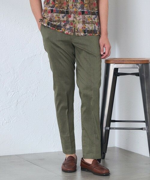 BAKER STREET / ベイカー・ストリート その他パンツ | 【ウォッシャブル】【Adjustable Fit】麻混COOLMAXトロピカルトラウザース（グリーン2）