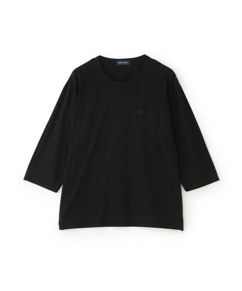 BAKER STREET / ベイカー・ストリート カットソー | 【接触冷感】BEYONTECH(R) 七分袖強撚天竺Tシャツ(ブラック1)