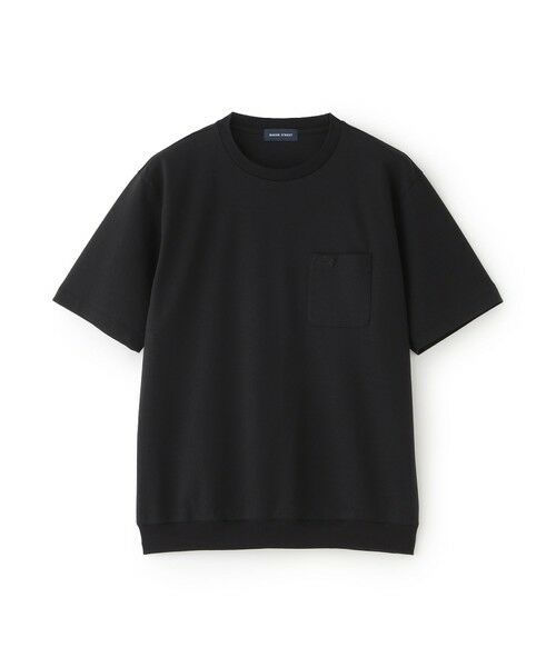 BAKER STREET / ベイカー・ストリート カットソー | 【接触冷感】BEYONTECH(R) シルケットプラチナポンチTシャツ(ブラック1)