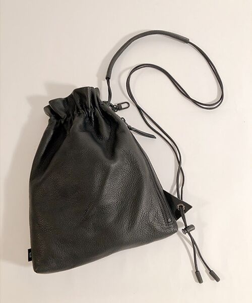 alfredoBANNISTER / アルフレッド・バニスター ショルダーバッグ | 【waku】KURO drawstring bag / 巾着ショルダー | 詳細2