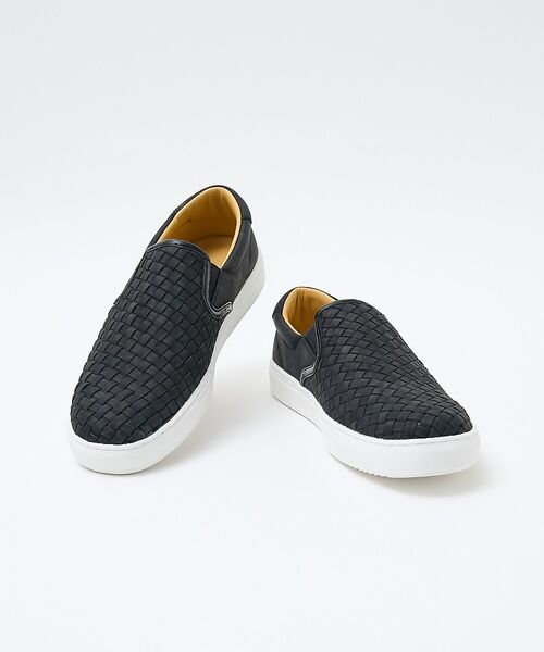 alfredoBANNISTER / アルフレッド・バニスター スニーカー | 【一部店舗＋WEB限定】シャークソール クッション メッシュ スリッポン（ブラック）