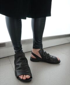 【WRAP SHOES】ドレープ バックストラップ サンダル