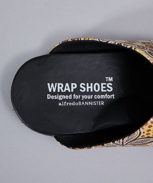 alfredoBANNISTER / アルフレッド・バニスター サンダル | 【WRAP SHOES】レザー サイドキャビティ ボタニカル柄 スライド サンダ | 詳細10