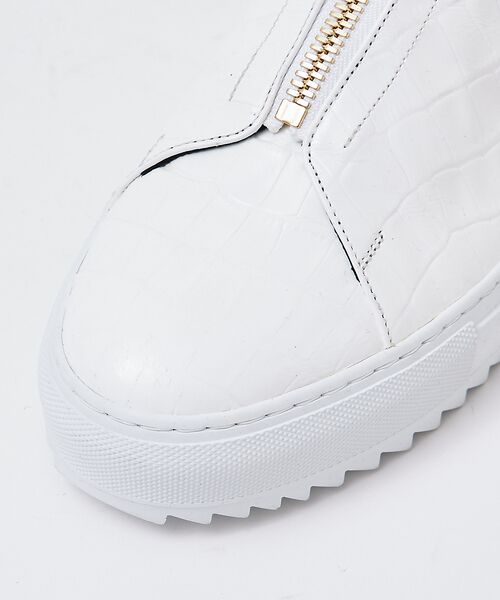 alfredoBANNISTER / アルフレッド・バニスター スニーカー | 【LEON別注】クロコ型押し センタージップ スタッズ スニーカー | 詳細20