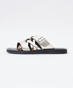 【MAJE】レザー フラットサンダル ゴールドロゴ Maje Official Website: Clothing and Accessories for Women