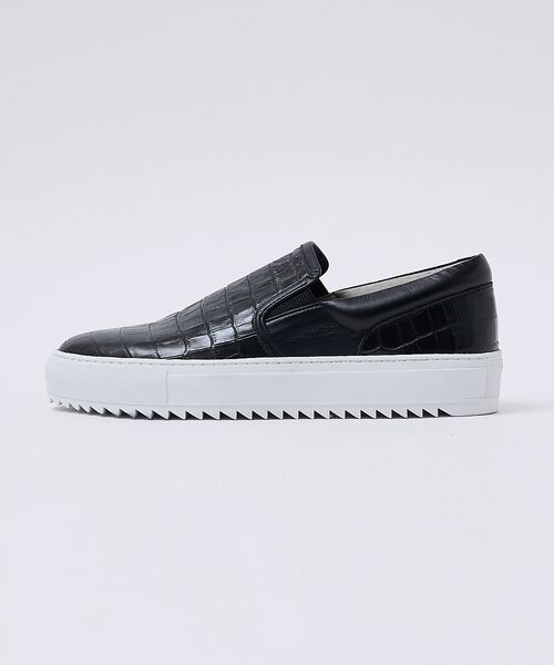 Margome sole】シャークソール クロコダイル柄 レザー