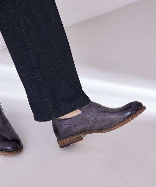 alfredoBANNISTER/アルフレッド・バニスター 【WEB別注】プレーントゥ スリッポン グレー 44 alfredoBANNISTER/アルフレッド・バニスター 【WEB別注】プレーントゥ スリッポン グレー 44