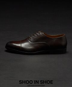 alfredoBANNISTER / アルフレッド・バニスター ビジネス・ドレスシューズ | 【アルゼンチンレザー使用】内羽根 ストレートチップ ドレスシューズ /  ビジネ