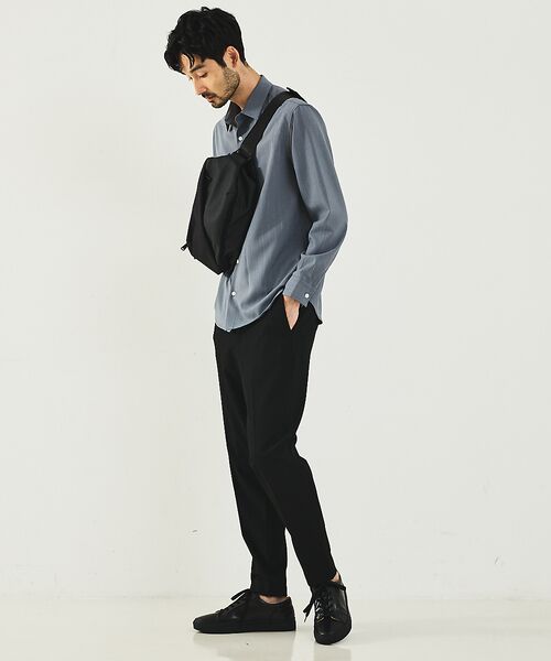 alfredoBANNISTER / アルフレッド・バニスター メッセンジャーバッグ・ウエストポーチ | 【軽量、撥水】9L 素材切替 ユーティリティ スリング ボディバッグ | 詳細16