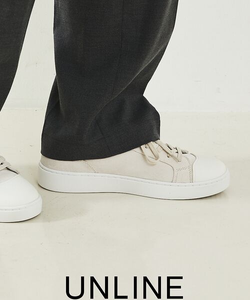 alfredoBANNISTER/アルフレッド・バニスター キャップトゥ スエード スニーカー ベージュ 40 alfredoBANNISTER/アルフレッド・バニスター キャップトゥ スエード スニーカー ベージュ 40