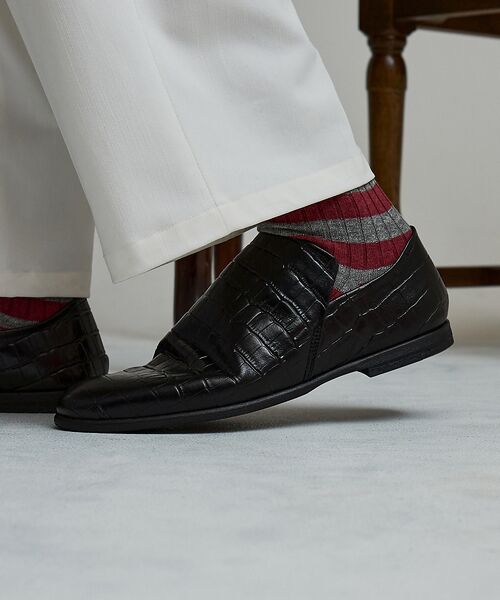 alfredoBANNISTER / アルフレッド・バニスター シューズ | 【型押し】ドレープ フラット シューズ | 詳細12
