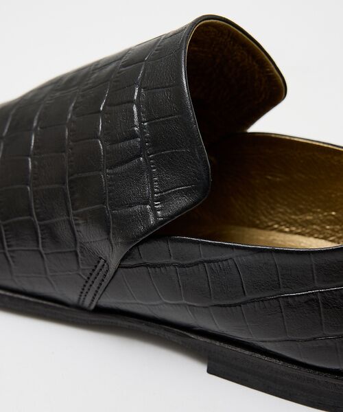 alfredoBANNISTER / アルフレッド・バニスター シューズ | 【型押し】ドレープ フラット シューズ | 詳細8