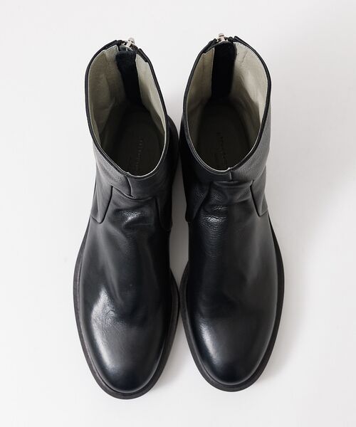 alfredoBANNISTER / アルフレッド・バニスター ブーツ（ショート丈） | 【ソフトレザー】ドレープ ロング バックジップ ブーツ | 詳細10