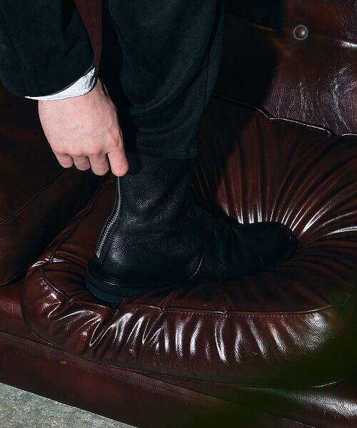 alfredoBANNISTER / アルフレッド・バニスター ブーツ（ショート丈） | 【ソフトレザー】ドレープ ロング バックジップ ブーツ | 詳細13