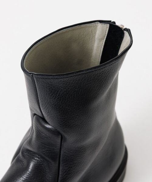 alfredoBANNISTER / アルフレッド・バニスター ブーツ（ショート丈） | 【ソフトレザー】ドレープ ロング バックジップ ブーツ | 詳細5