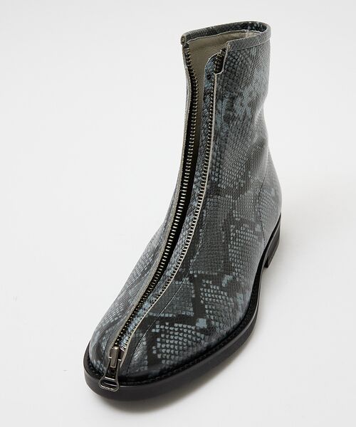 alfredoBANNISTER / アルフレッド・バニスター ブーツ(ショート丈) | 【MADE IN JAPAN】センタージップ スネーク レザー ブーツ | 詳細11