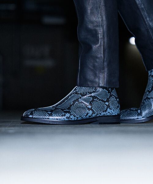 alfredoBANNISTER / アルフレッド・バニスター ブーツ(ショート丈) | 【MADE IN JAPAN】センタージップ スネーク レザー ブーツ | 詳細14