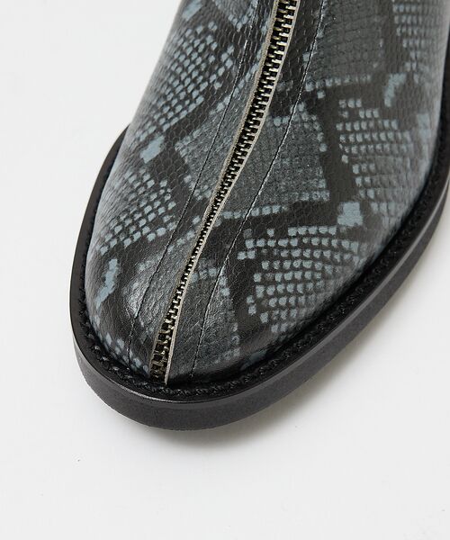 alfredoBANNISTER / アルフレッド・バニスター ブーツ(ショート丈) | 【MADE IN JAPAN】センタージップ スネーク レザー ブーツ | 詳細7