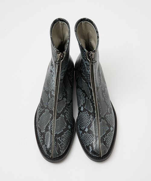 alfredoBANNISTER / アルフレッド・バニスター ブーツ(ショート丈) | 【MADE IN JAPAN】センタージップ スネーク レザー ブーツ | 詳細8