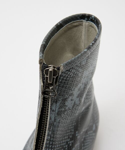 alfredoBANNISTER / アルフレッド・バニスター ブーツ(ショート丈) | 【MADE IN JAPAN】センタージップ スネーク レザー ブーツ | 詳細9