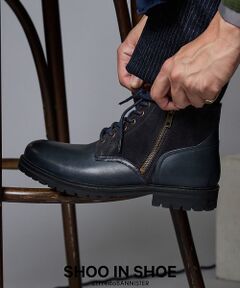 alfredoBANNISTER / アルフレッド・バニスター ブーツ（ショート丈） | タンクソール ダブルジップ ブーツ