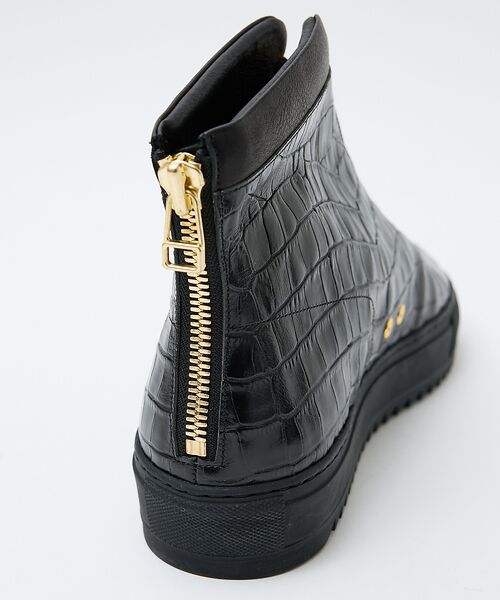 alfredoBANNISTER / アルフレッド・バニスター スニーカー | 【LEON別注】ダブルジップ 型押し スニーカー | 詳細11