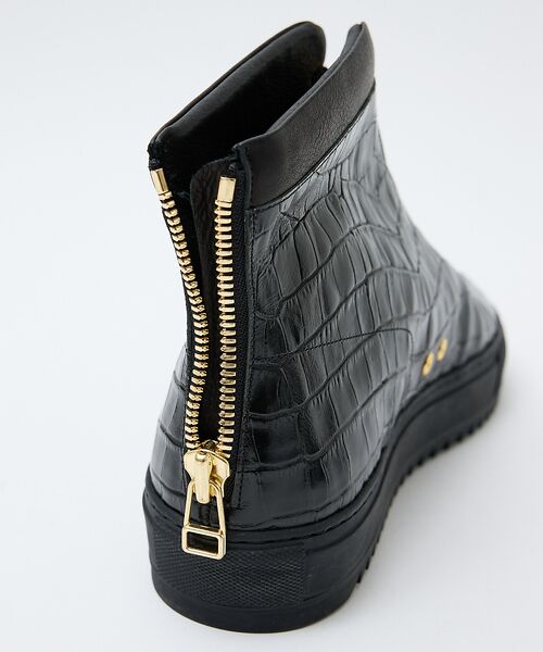 alfredoBANNISTER / アルフレッド・バニスター スニーカー | 【LEON別注】ダブルジップ 型押し スニーカー | 詳細12